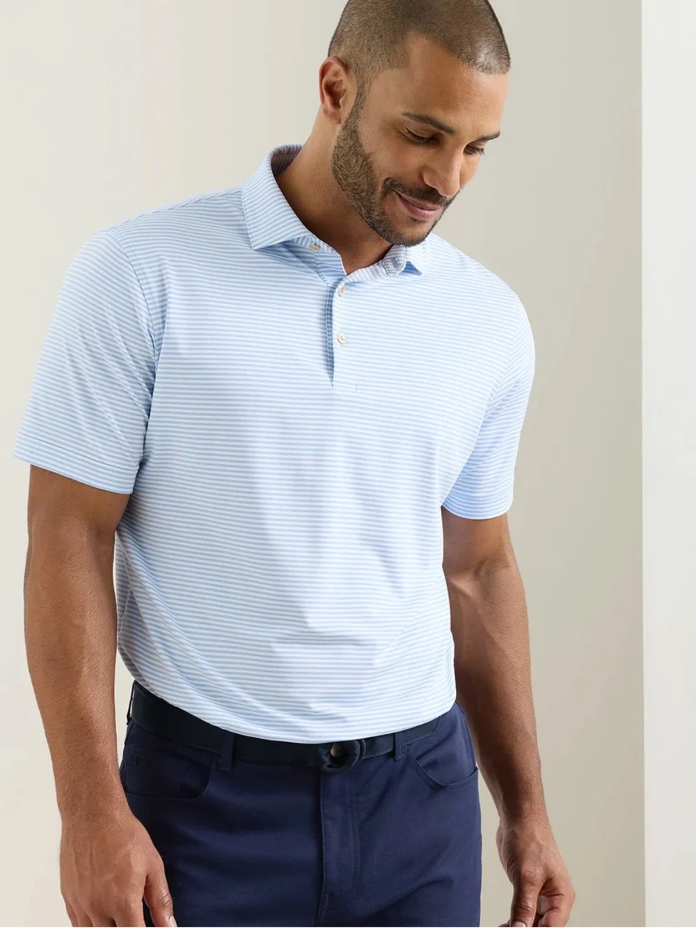 PETER MILLAR - HALES PERFORMANCE POLO in Cottage Blue